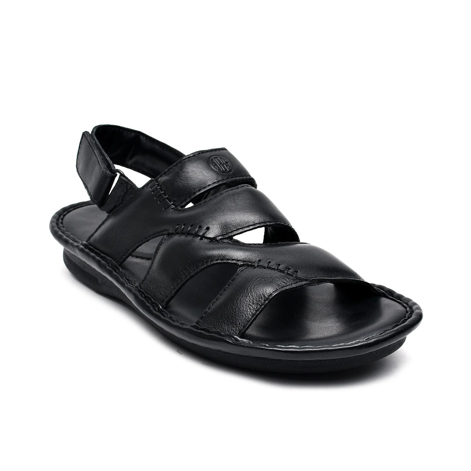 LEATHER SANDAL - SOFT-107 BLACK