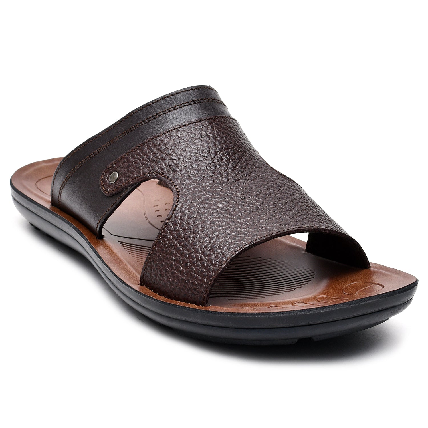 LEATHER SLIPPER - SP-326 BROWN