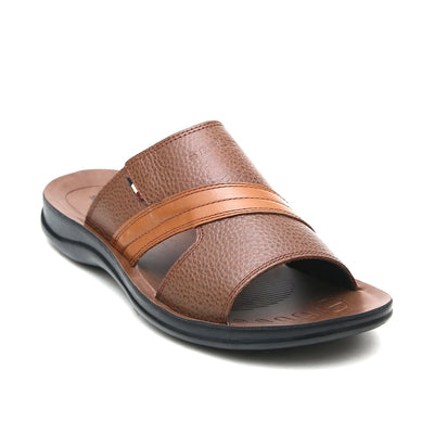 LEATHER SLIPPER - SP-323 TAN
