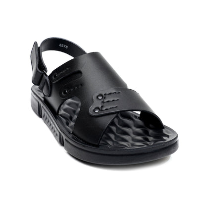 LEATHER SANDAL - SPT-1221 BLACK
