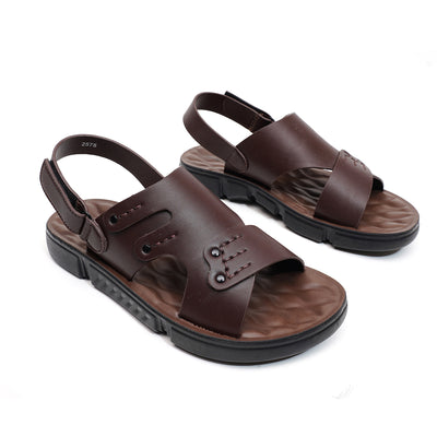 LEATHER SANDAL - SPT-1221 BROWN