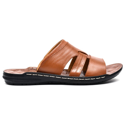 LEATHER SLIPPER - SR-1129 TAN