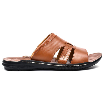 LEATHER SLIPPER - SR-1129 TAN
