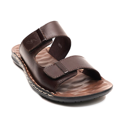 LEATHER SLIPPER - SR-1131 BROWN