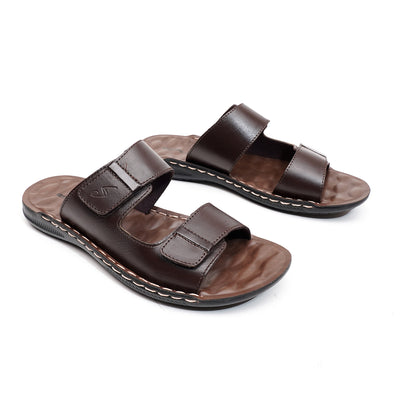 LEATHER SLIPPER - SR-1131 BROWN