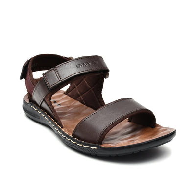 LEATHER SANDAL - SR-1119 BROWN