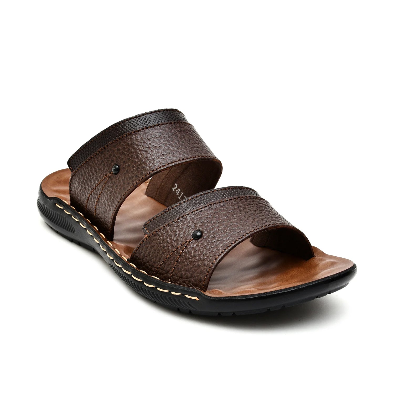 LEATHER SLIPPER - SR-1126 BROWN