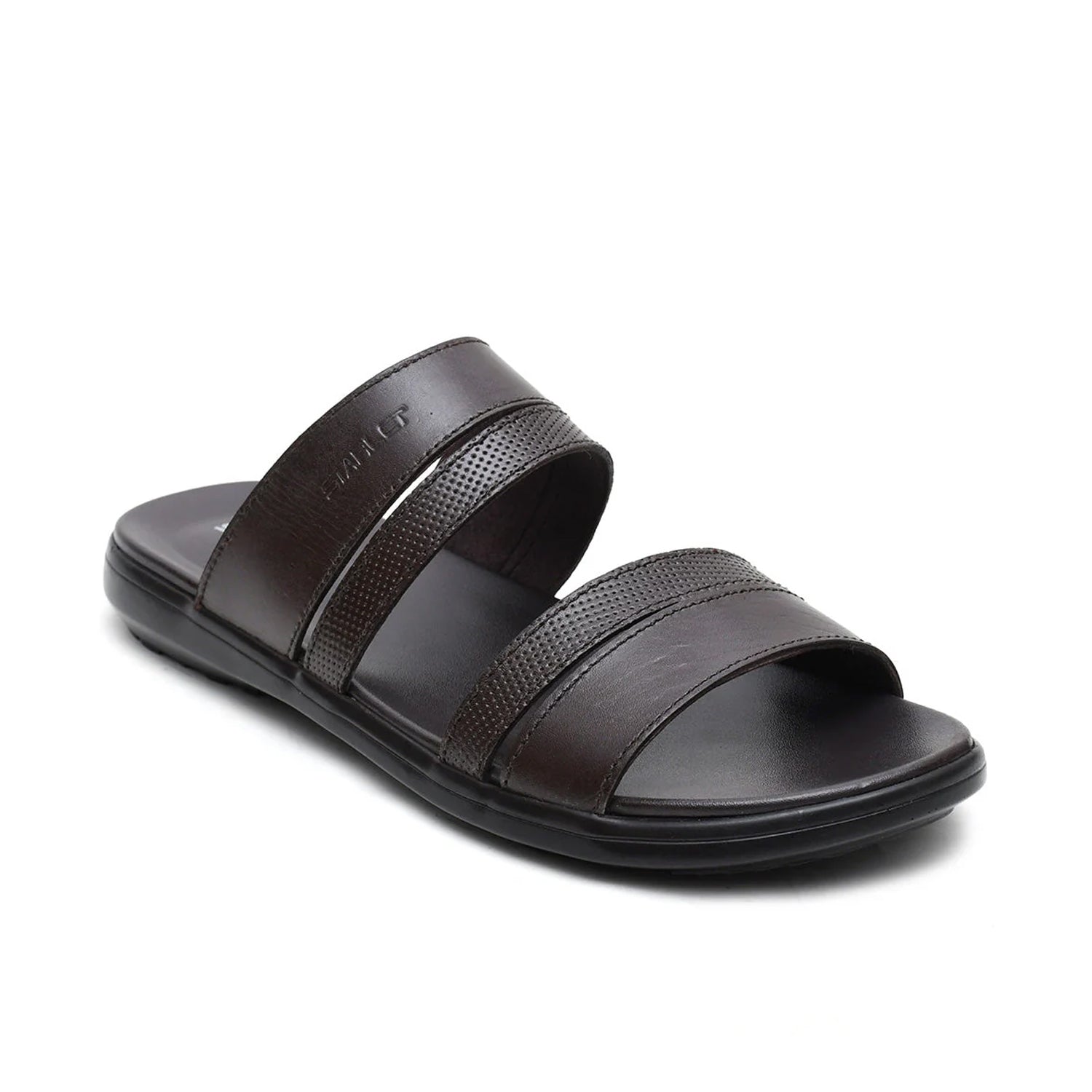 LEATHER SLIPPER - VCT-003 BROWN