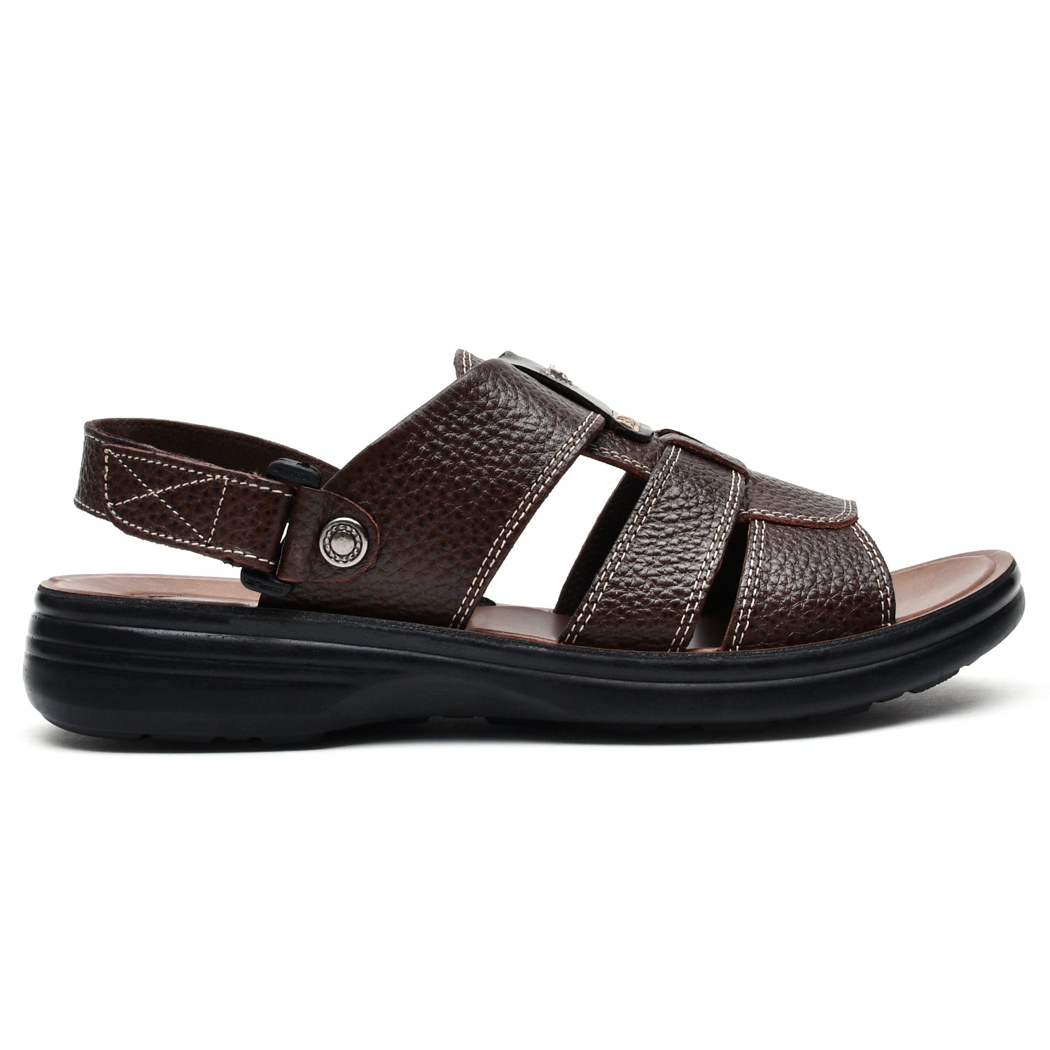 LEATHER SLIPPER - VO-602 BROWN