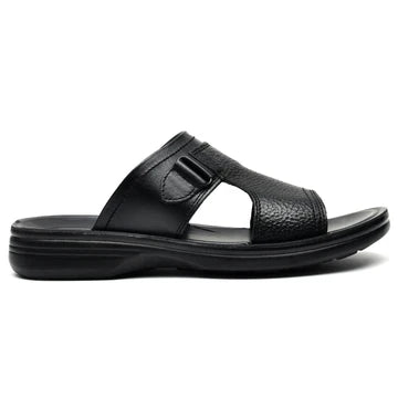 LEATHER SLIPPER - VO-623 BLACK