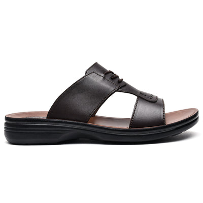 LEATHER SLIPPER - VO-625 BROWN