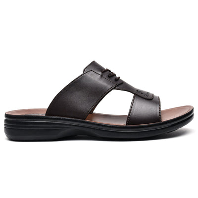 LEATHER SLIPPER - VO-625 BROWN