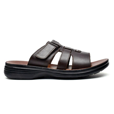 LEATHER SLIPPER - VO-626 BROWN