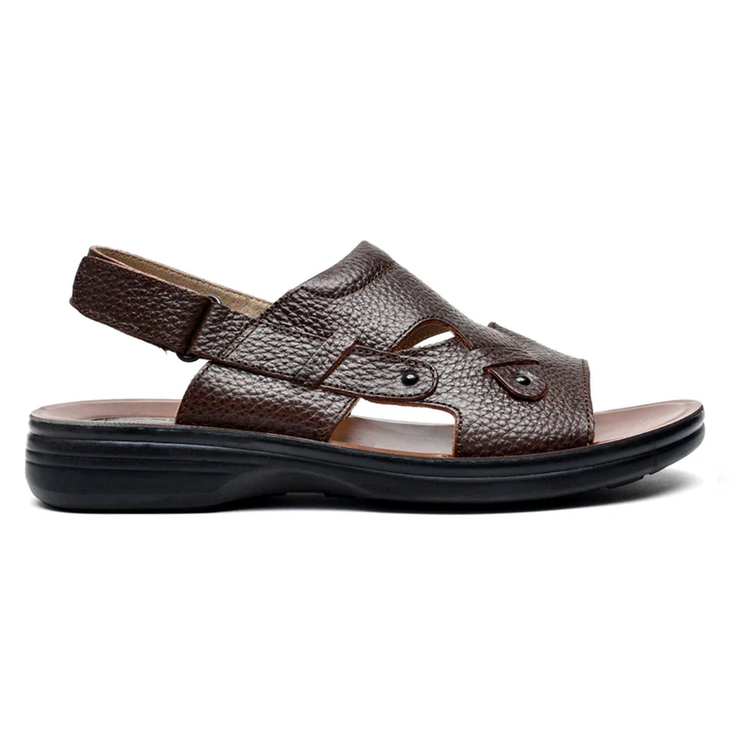 LEATHER SLIPPER - VO-640 BROWN