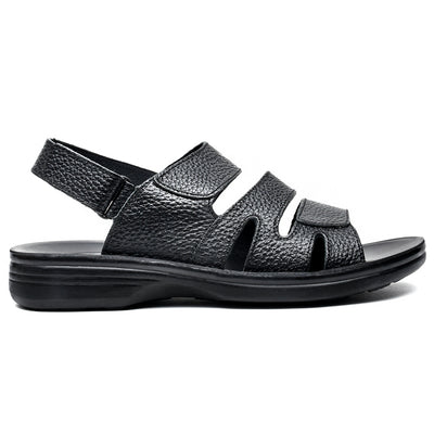 LEATHER SLIPPER - VO-641 BLACK