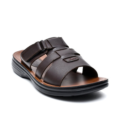 LEATHER SLIPPER - VO-626 BROWN