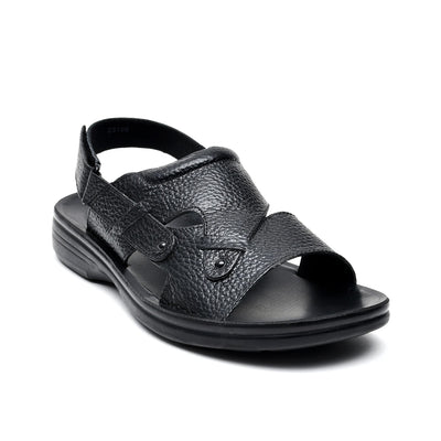 LEATHER SLIPPER - VO-640 BLACK