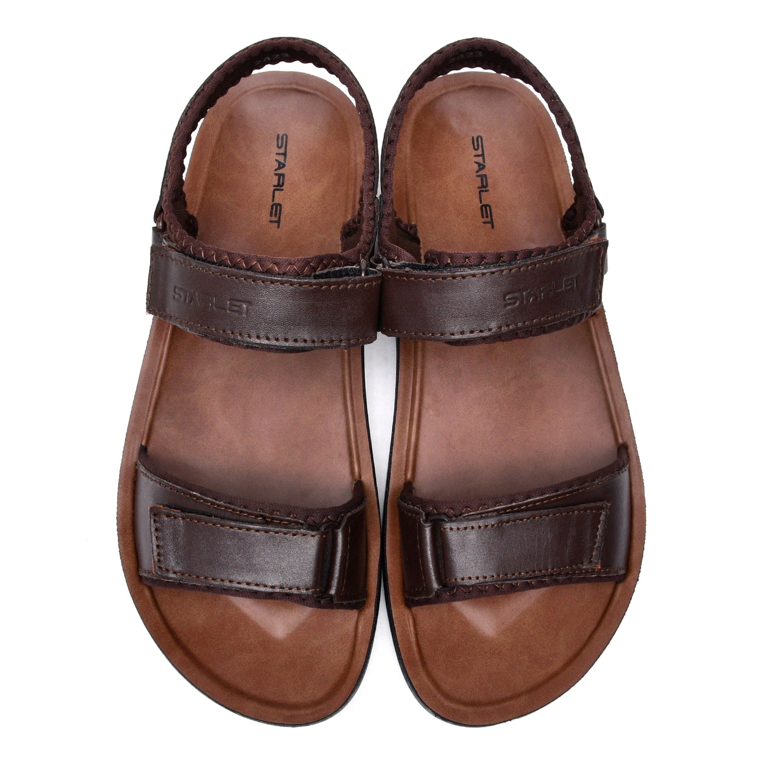 LEATHER SANDAL - WA1826 - BROWN