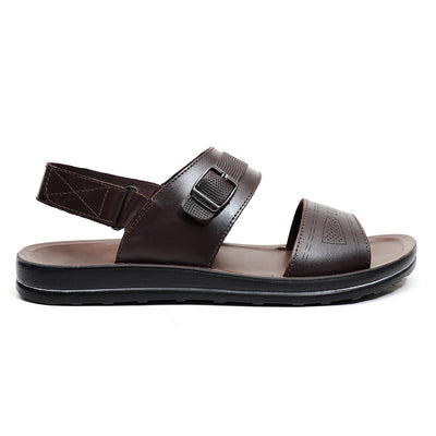 LEATHER SANDAL -WA-1842 BROWN