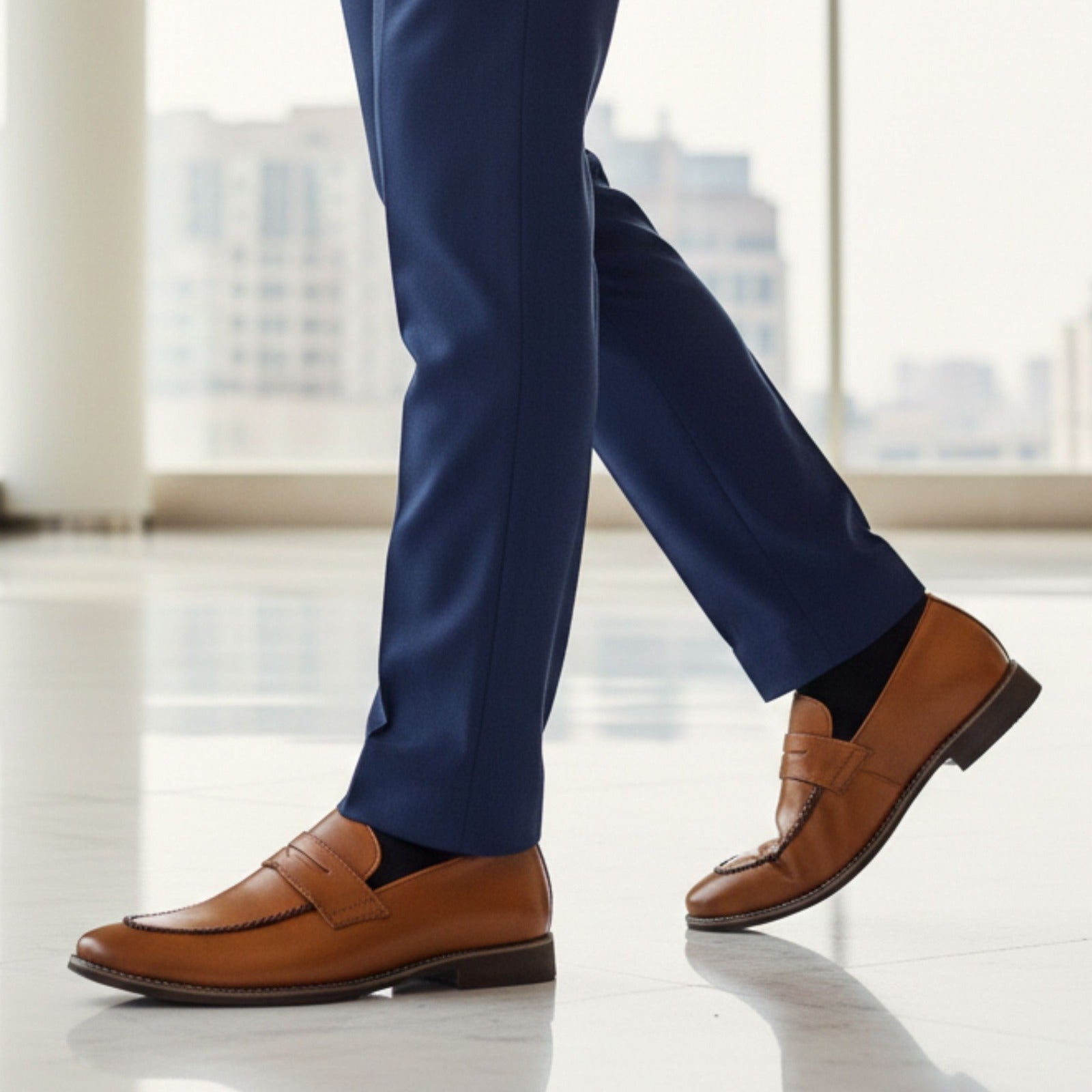 LEATHER SHOES - GR-024 TAN