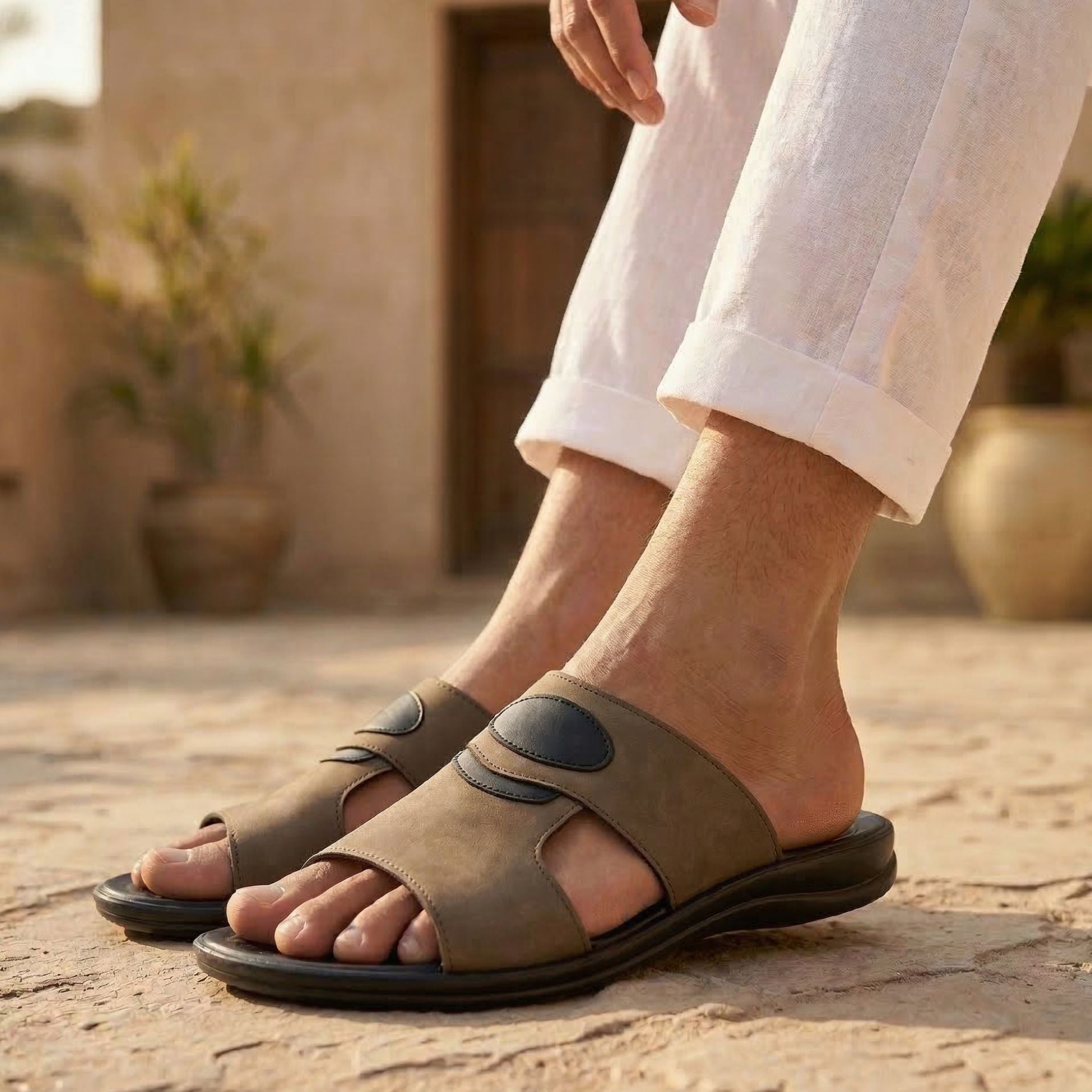 LEATHER SLIPPER - RF-185 MINT