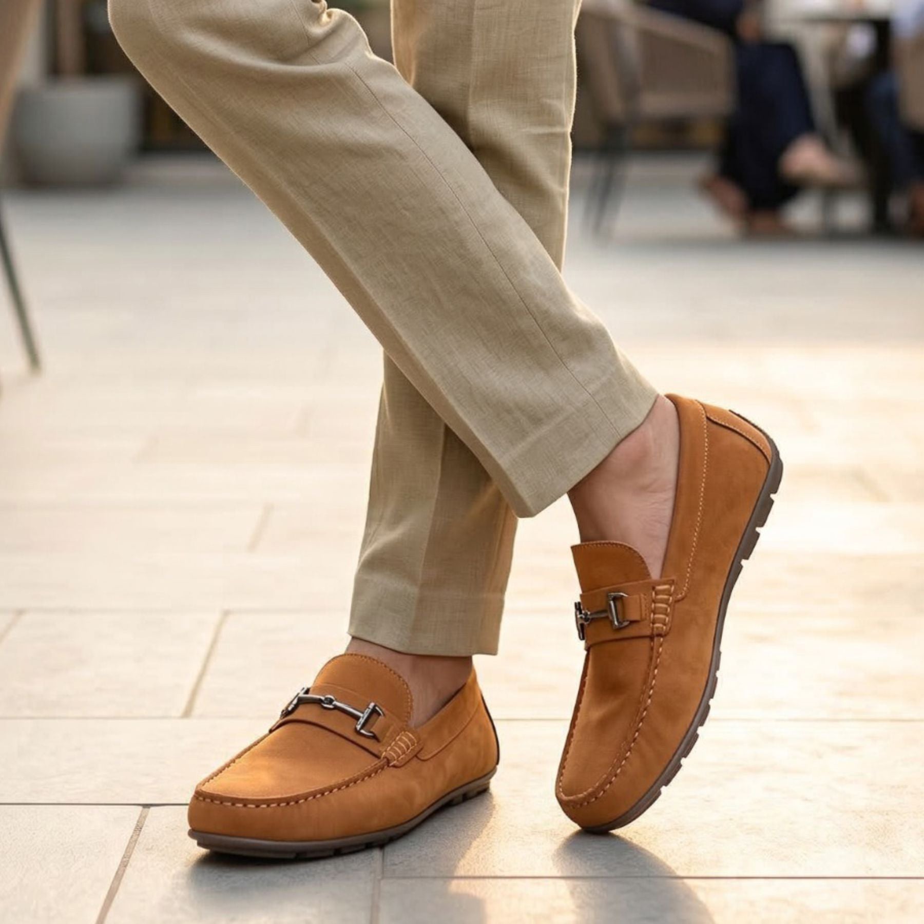 LEATHER SHOES - FLD-04 MUSTARD