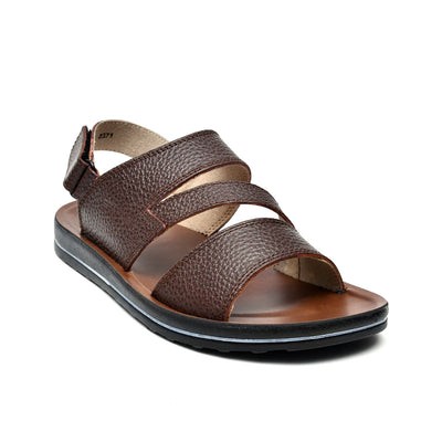 LEATHER SANDAL -WA-1841 BROWN