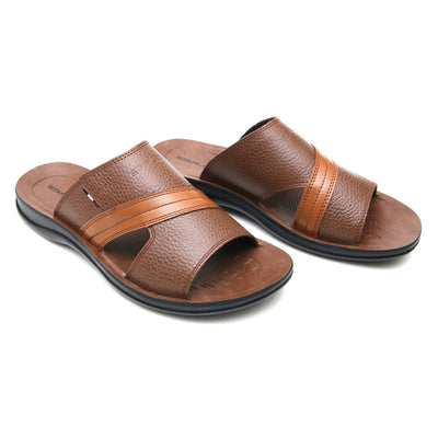 LEATHER SLIPPER - SP-323 TAN