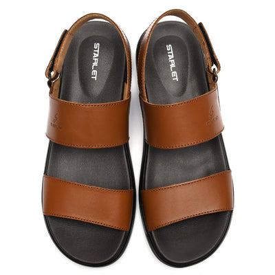 LEATHER SANDAL - VCT-101 TAN