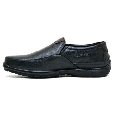 LEATHER SHOES - RUNNER-051 BLACK