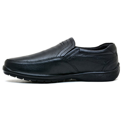 LEATHER SHOES - RUNNER-053 BLACK