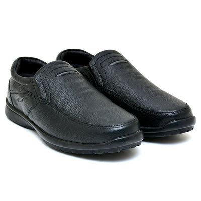 LEATHER SHOES - RUNNER-053 BLACK